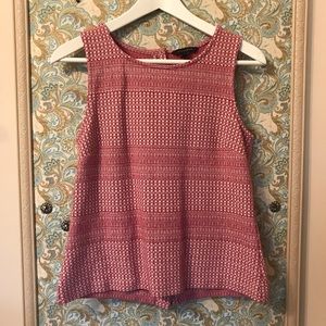 Banana Republic Button-Back Blouse in Red